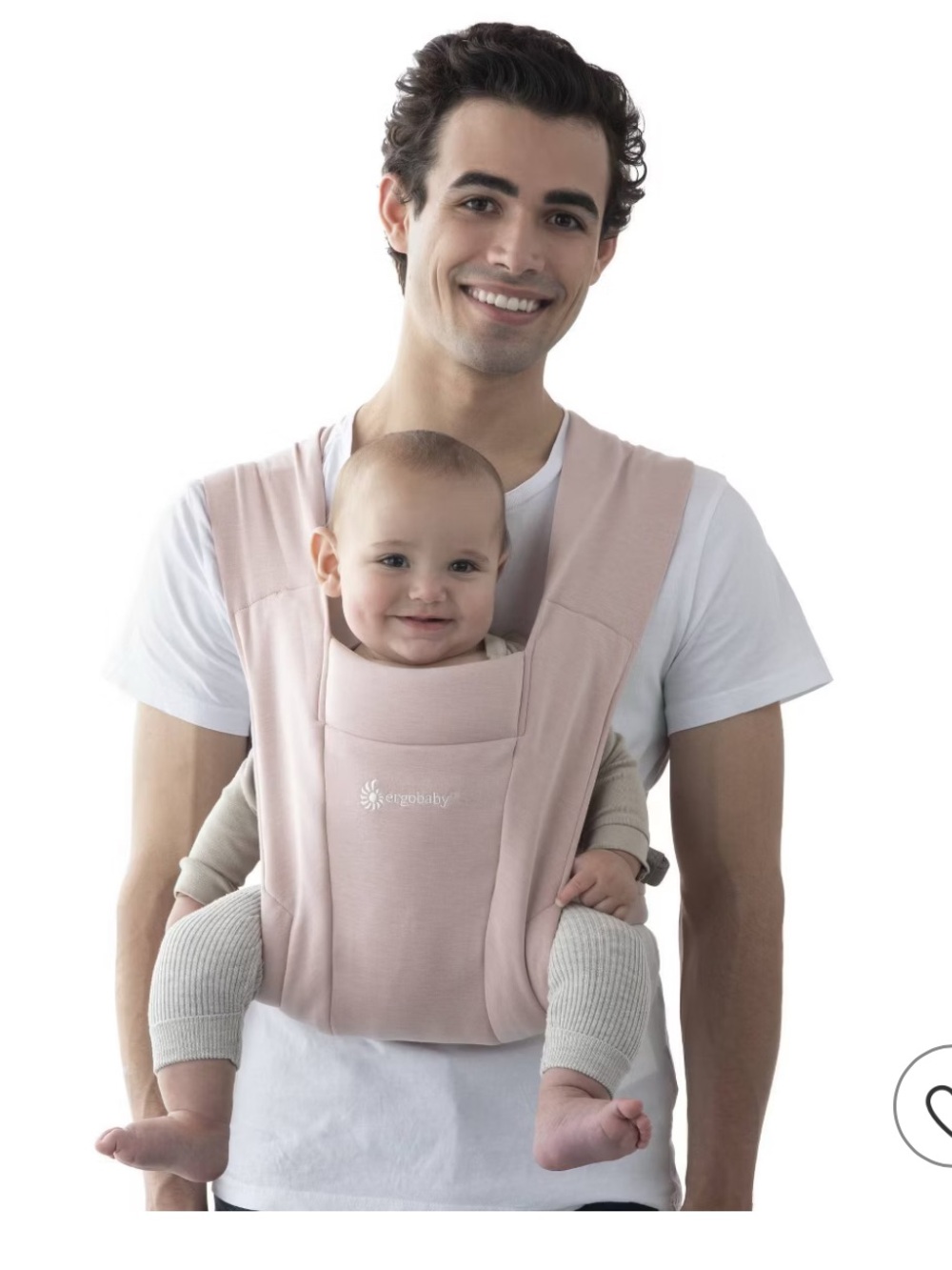 Ergobaby Embrace Cozy Knit Newborn Blush Pink